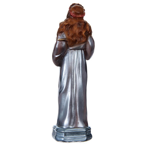 Statue of Saint Rosalia, 20 cm in plaster with mother of pearl 5