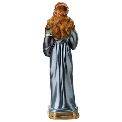 Statue of Saint Rosalia, 20 cm in plaster with mother of pearl 4
