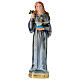 Statue of Saint Rosalia, 20 cm in plaster with mother of pearl s1