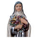 St Theresa 20 cm in mother-of-pearl plaster s2
