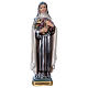 Saint Theresa From Avila, 20 cm in plaster with mother of pearl s1