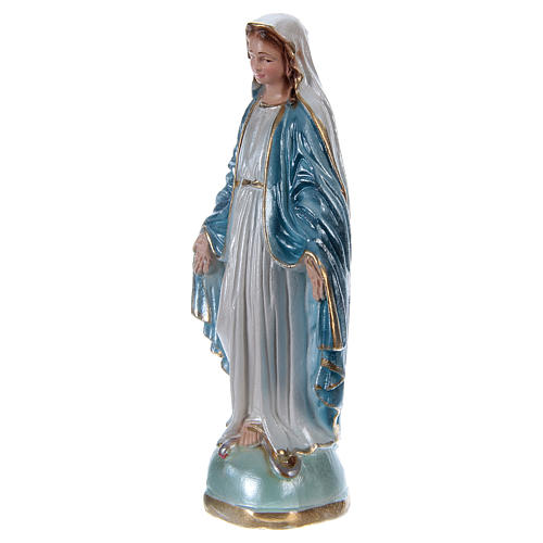 Virgen Milagrosa 15 cm yeso nacarado 2