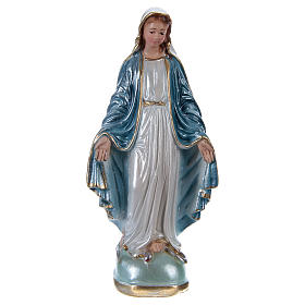 Madonna Miracolosa 15 cm gesso madreperlato