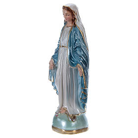 Blessed Mother statue in pearlized plaster, 15 cm