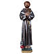 St Francis 15 cm in mother-of-pearl plaster s1