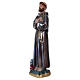 St Francis 15 cm in mother-of-pearl plaster s2