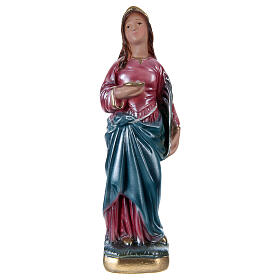 Saint Lucy 15 cm Statue, in plaster with mother of pearl