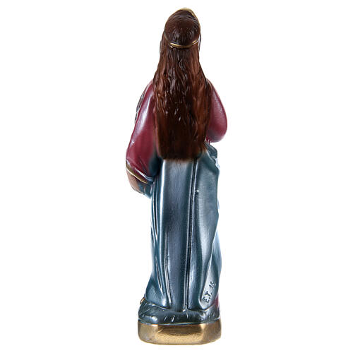 Saint Lucy 15 cm Statue, in plaster with mother of pearl 3