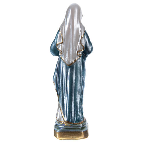 Immaculate Heart of Mary 15 cm, in plaster with mother of pearl 3