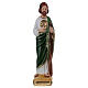 St Jude 15 cm in painted plaster s1