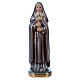 St. Clare 15 cm Statue, in plaster with mother of pearl s1