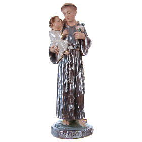 St Anthony in mother-of-pearl plaster h 25 cm