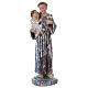 Saint Anthony of Padua, 25 cm in plaster with mother of pearl s1