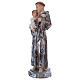Saint Anthony of Padua, 25 cm in plaster with mother of pearl s3