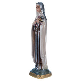 St Theresa in mother-of-pearl plaster h 15 cm