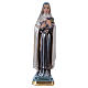 St Theresa in mother-of-pearl plaster h 15 cm s1