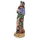 Saint Roch 15 cm statue plâtre s2