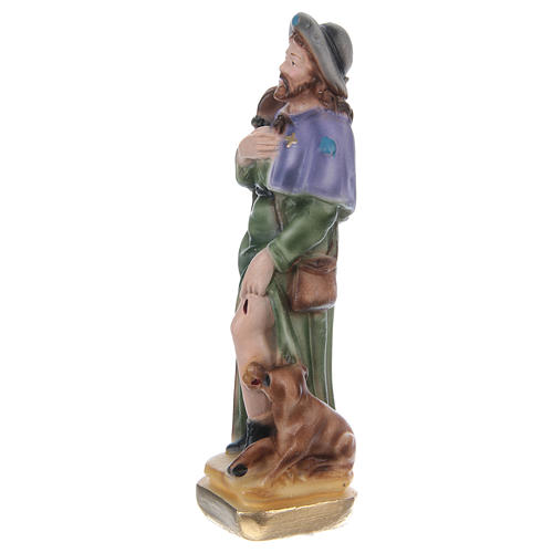 San Rocco 15 cm statua gesso  2