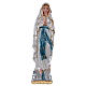 Our Lady of Lourdes in mother-of-pearl plaster h 15 cm s1