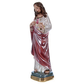 Sagrado Coração de Jesus 15 cm gesso nacarado