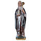 Statue of St Bridget in mother-of-pearl plaster h 20 cm s1