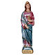 Statue of St Lucia in mother-of-pearl plaster h 20 cm s1