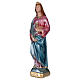 Statue of St Lucia in mother-of-pearl plaster h 20 cm s3