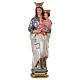 Statue of Our Lady of Carmel in mother-of-pearl plaster h 20 cm s1