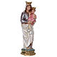 Statue of Our Lady of Carmel in mother-of-pearl plaster h 20 cm s4
