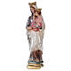 Statue of Our Lady of Mt. Carmel 20 cm, in plaster with mother of pearl effect s3