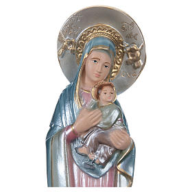 Mary of Perpetual Help Statue, 20 cm in plaster with mother of pearl