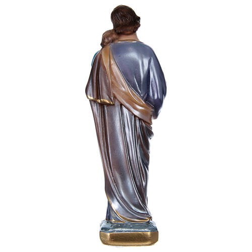 Statue of St Joseph mother-of-pearl plaster h 20 cm 5