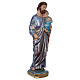 Statue of St Joseph mother-of-pearl plaster h 20 cm s4