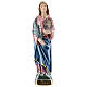 Statue of St Cecilia in mother-of-pearl plaster h 20 cm s1