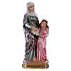 Statue of St Anne in mother-of-pearl plaster h 15 cm s1
