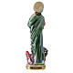 Statue Sainte Marthe plâtre nacré h 20 cm s4