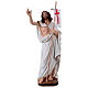 Estatua de yeso Jesús resucitado con bandera 40 cm s1
