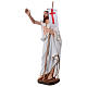Estatua de yeso Jesús resucitado con bandera 40 cm s3