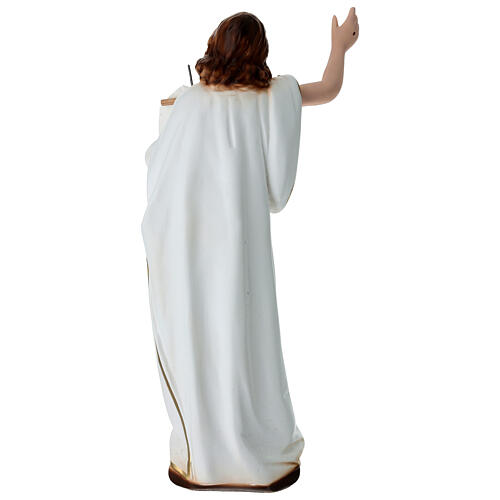 Figura z gipsu Jezus z flagą 40 cm 6