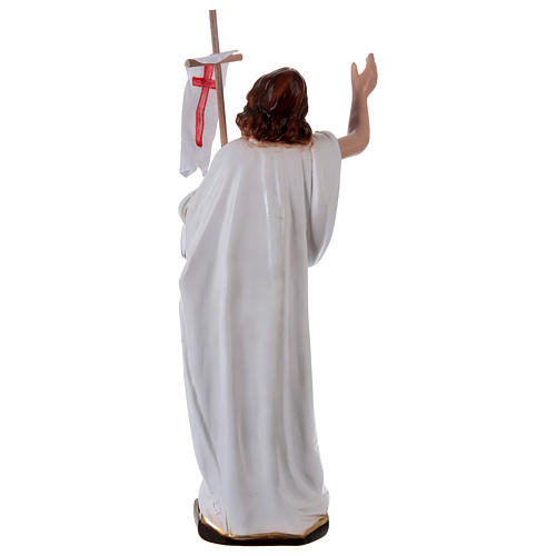 Resurrection Christ Statue with Flag, 40 cm in plaster 4