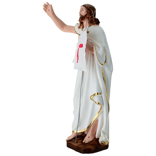 Resurrection Christ Statue with Flag, 40 cm in plaster 3
