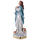 Estatua Virgen del Murillo h 30 cm yeso nacarado s3