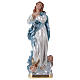 Statua Madonna del Murillo h 30 cm gesso madreperlato s1