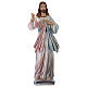 Statue of Jesus in mother-of-pearl plaster h 30 cm s1