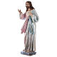 Statue of Jesus in mother-of-pearl plaster h 30 cm s3