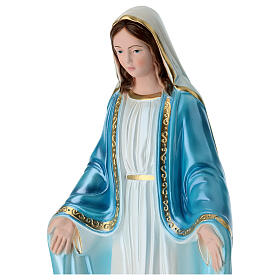 Estatua de yeso nacarado Virgen Milagrosa 40 cm