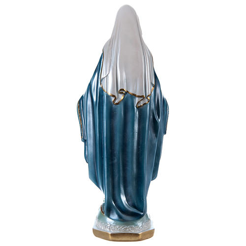 Estatua de yeso nacarado Virgen Milagrosa 40 cm 4