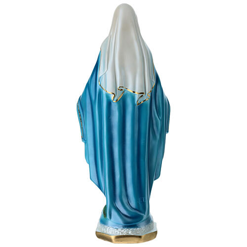 Estatua de yeso nacarado Virgen Milagrosa 40 cm 8