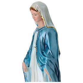 Statue Vierge Miraculeuse 50 cm en plâtre nacré