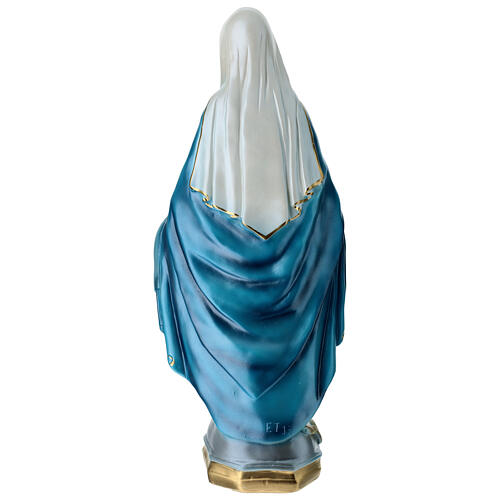 Statue Vierge Miraculeuse 50 cm en plâtre nacré 8